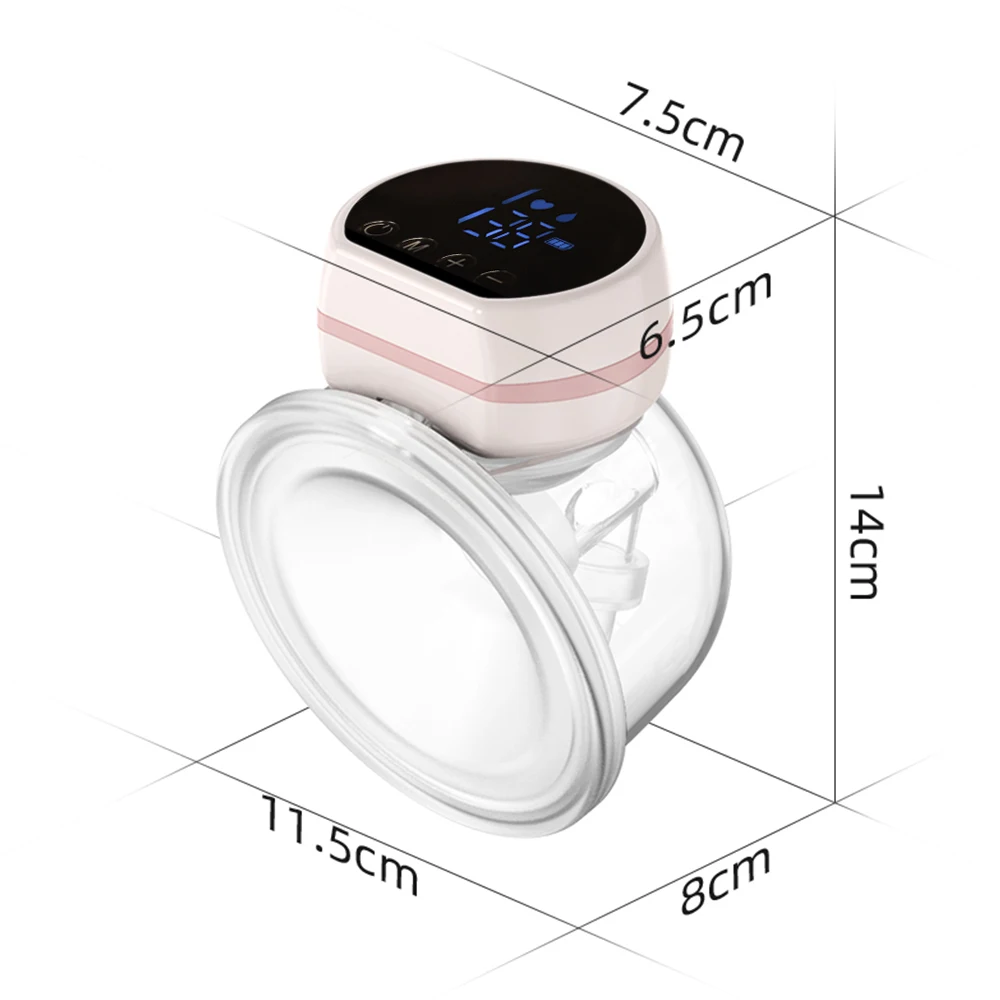 Wearable Electric Electric Breast Pump Invisible Hands Free Portable Integrated Breast Pump 24MM 3 Modes 9 Levels of Suction 2