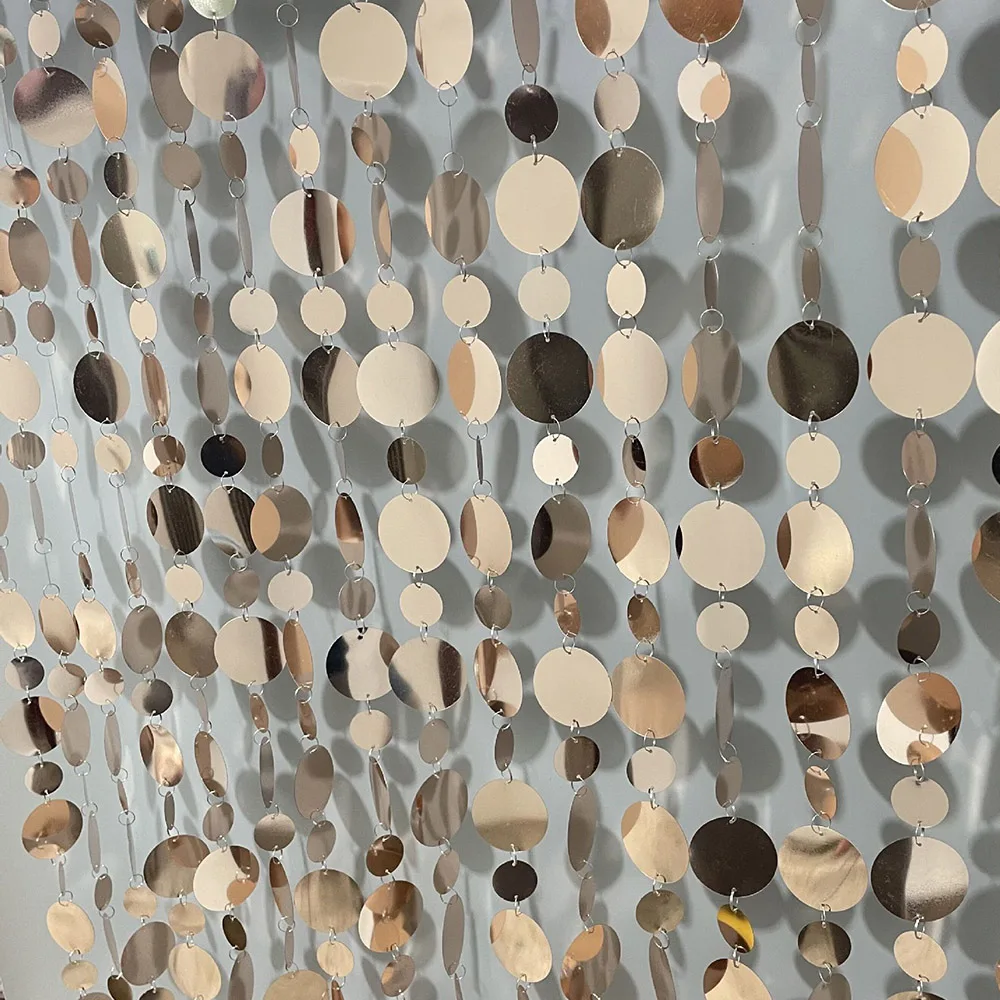 Tende Arcobaleno Metallizzate Per Feste - Set 3 Pezzi 1x2m | Decorazione Parete - Foto 11