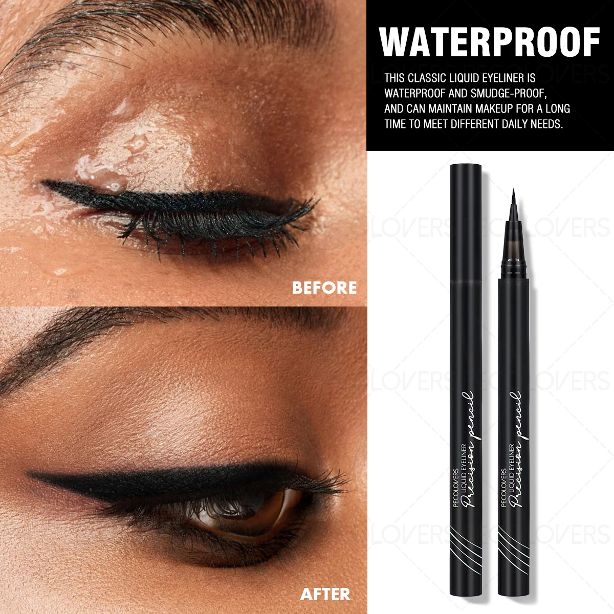 Eyeliner liquido matte waterproof a lunga durata e ultra sottile_voghion.com