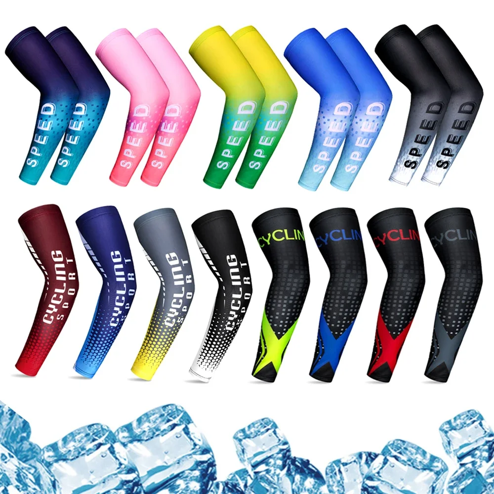 Cooling Arm Sleeves Sun Protection Arm Sleeves Arm Sleeves 1Pair Sports Cycling Arm Sleeves Anti-UV Sun Protection UPFArm Compression Cover for Running Basketball Football Fishing