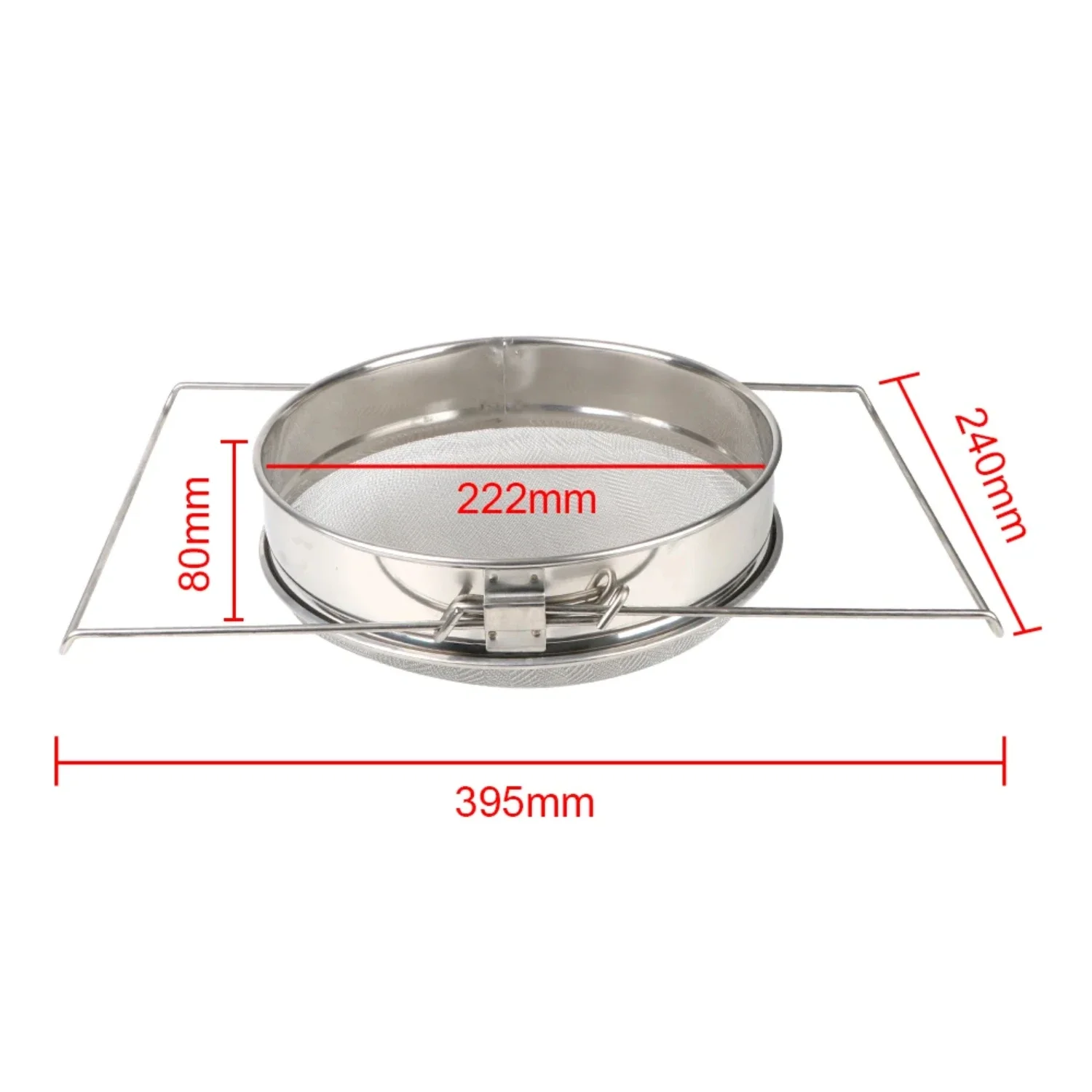 Efficient Premium Double Stainless Steel Sieve Strainer - Essential Beekeeping and Garden Supplies for High-Quality Honey Filtra