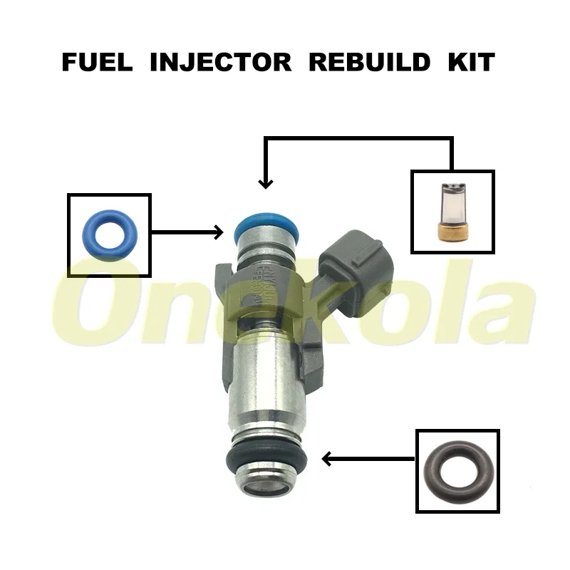 Fuel Injector Seal O-Ring Kit Seals Filters for CITROEN C3 C4 1.4 16v Petrol 1984F4 IPM018 IPM012 IPM-018