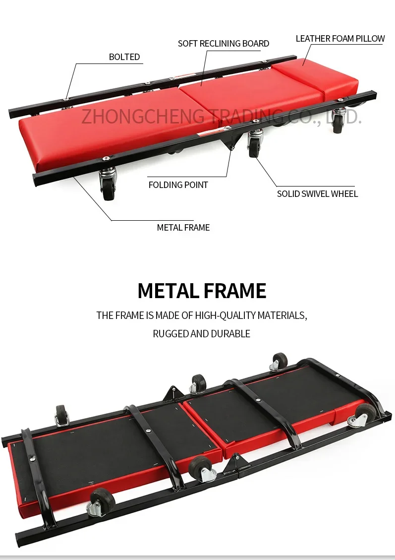 New Upgrade 36 Inch Foldable Repairing Car Reclining Board Scooter Repairing Boa