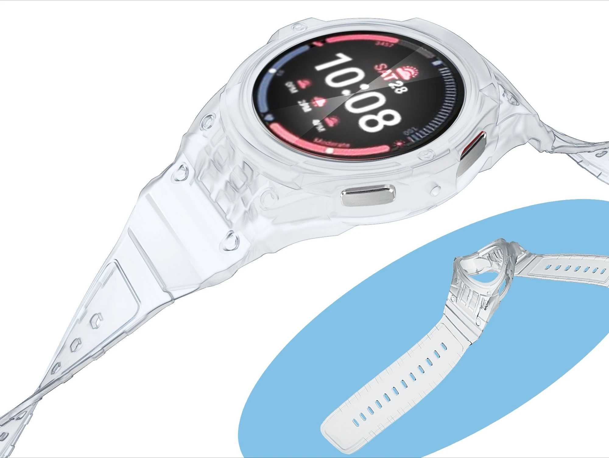 Seamless TPU Band Bracelet with Protective Shell