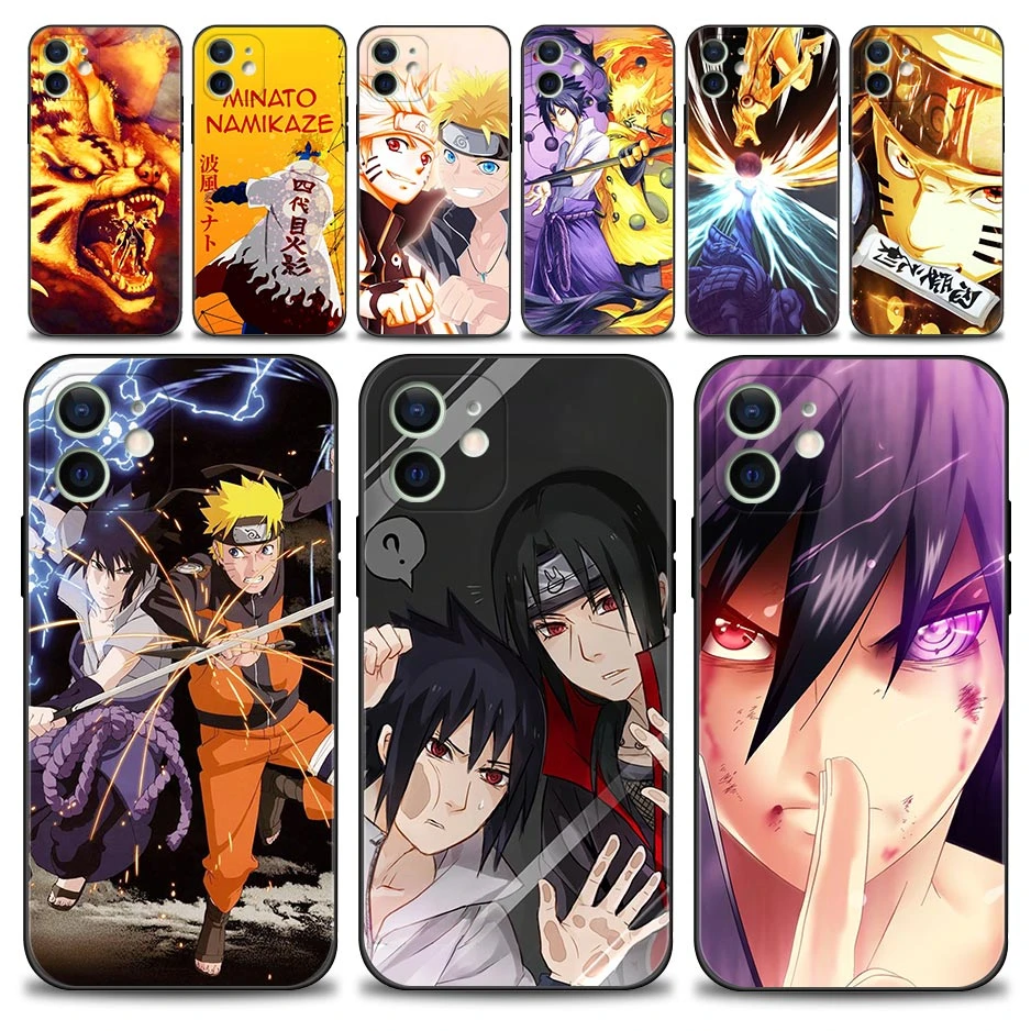 Case For Apple iPhone 13 12 11 Pro Max 13 12 Mini XS Max XR X 7 8 6 6S Plus 5 5S SE 2020 Anime Naruto Uzumaki Uchiha Sasuke cheap iphone xr cases