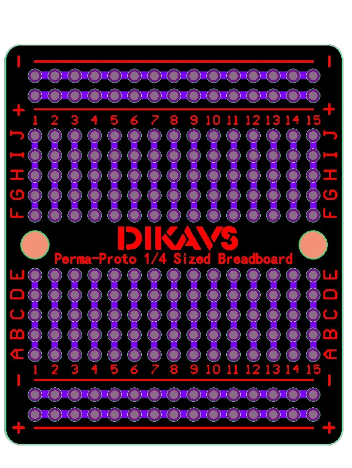 Pcb Board Perma-Proto Quarter-sized Double Sided for Arduino