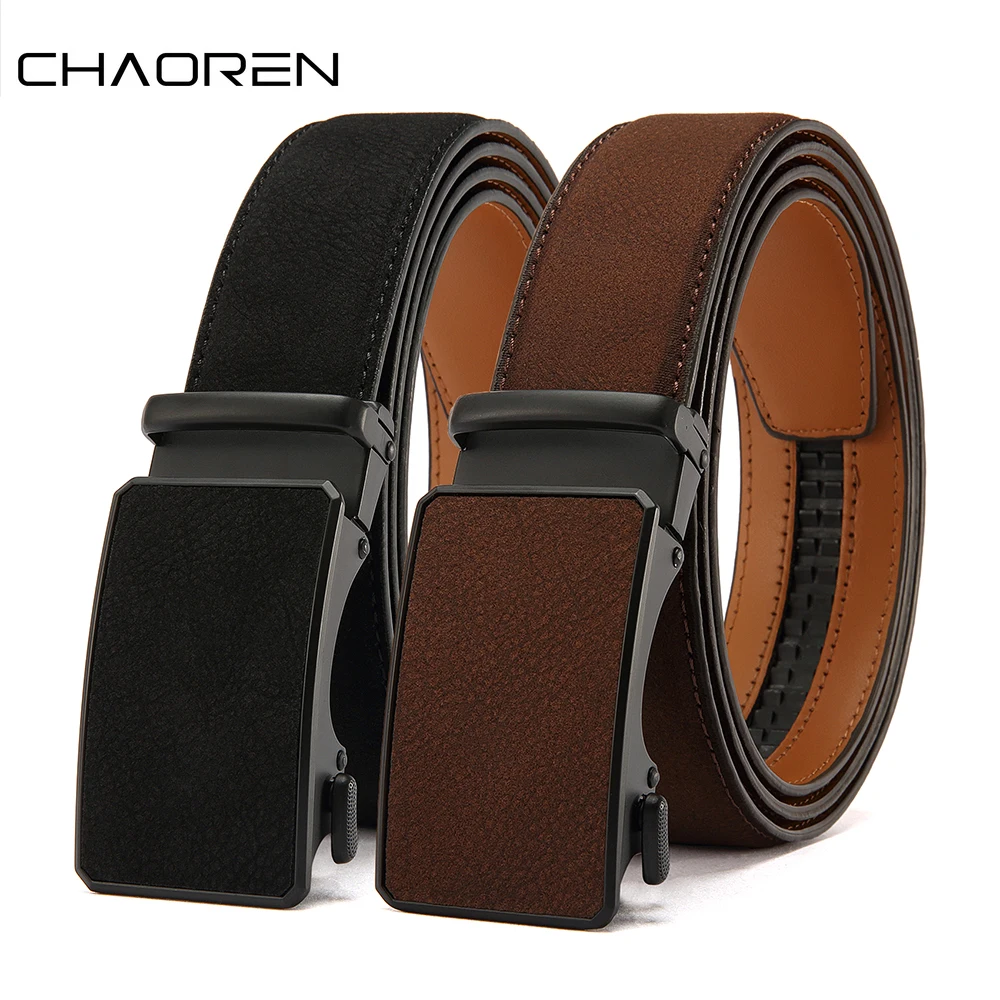 Mens Leather Belt Multiple Colors Automatic Available Belts Leisure Fashion Ratchet Belts for Men Pants Waistband
