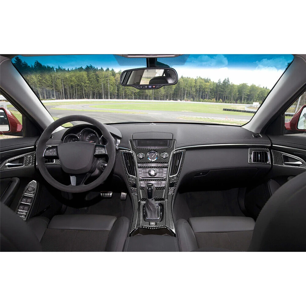 

None Decorative Cover Decor Cover Trim Car For Cadillac CTS 2008-13 Full Interior Decorative Interior Full Set
