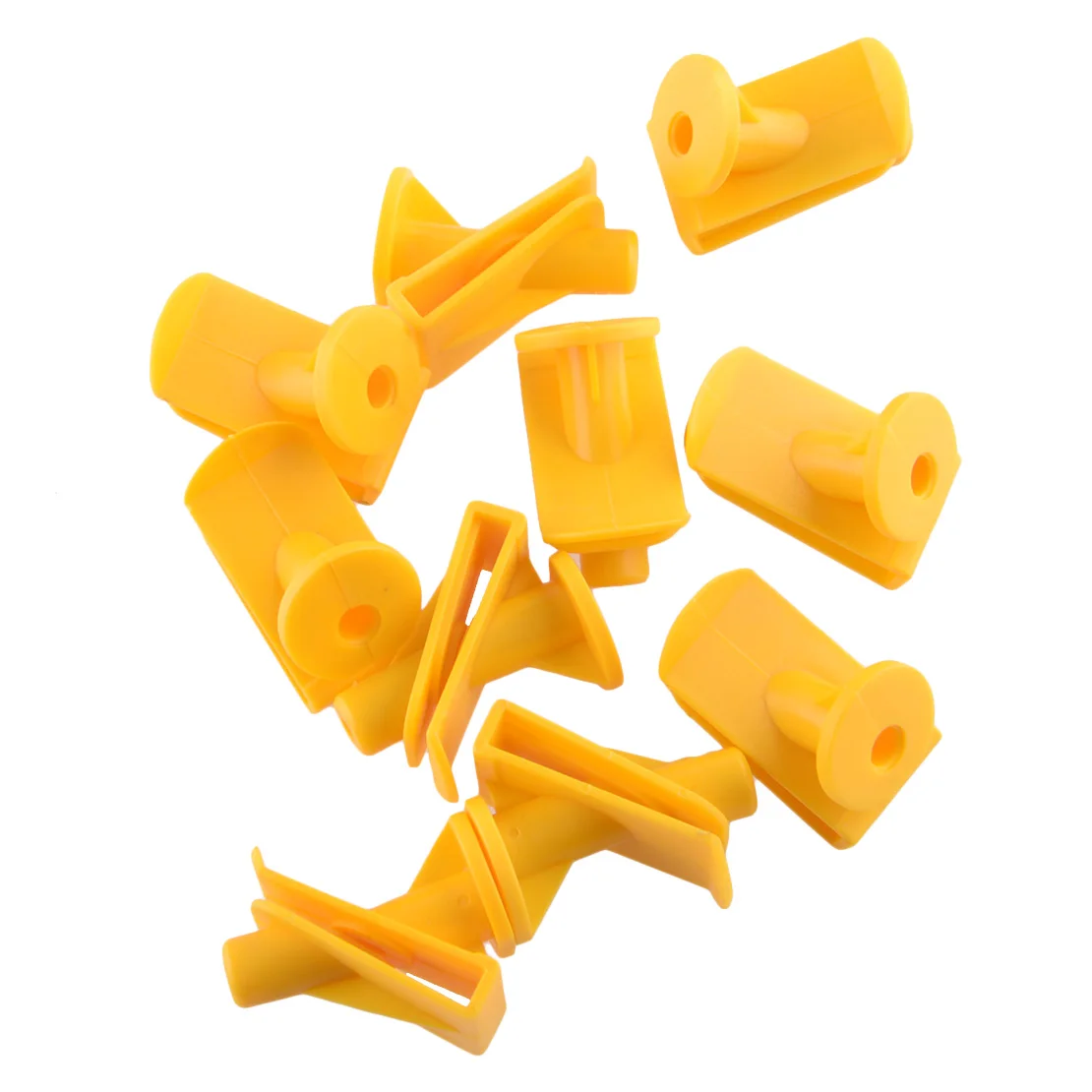10Pcs Undertray Underbody Cladding Fastening Clip Yellow Plastic Fit For Mercedes-Benz Smart Fortwo 450 451