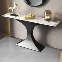 Table Console esthétique entrées modernes Table minimaliste rangement Unique Mesita Recibidor De Entrada meubles De salon 5