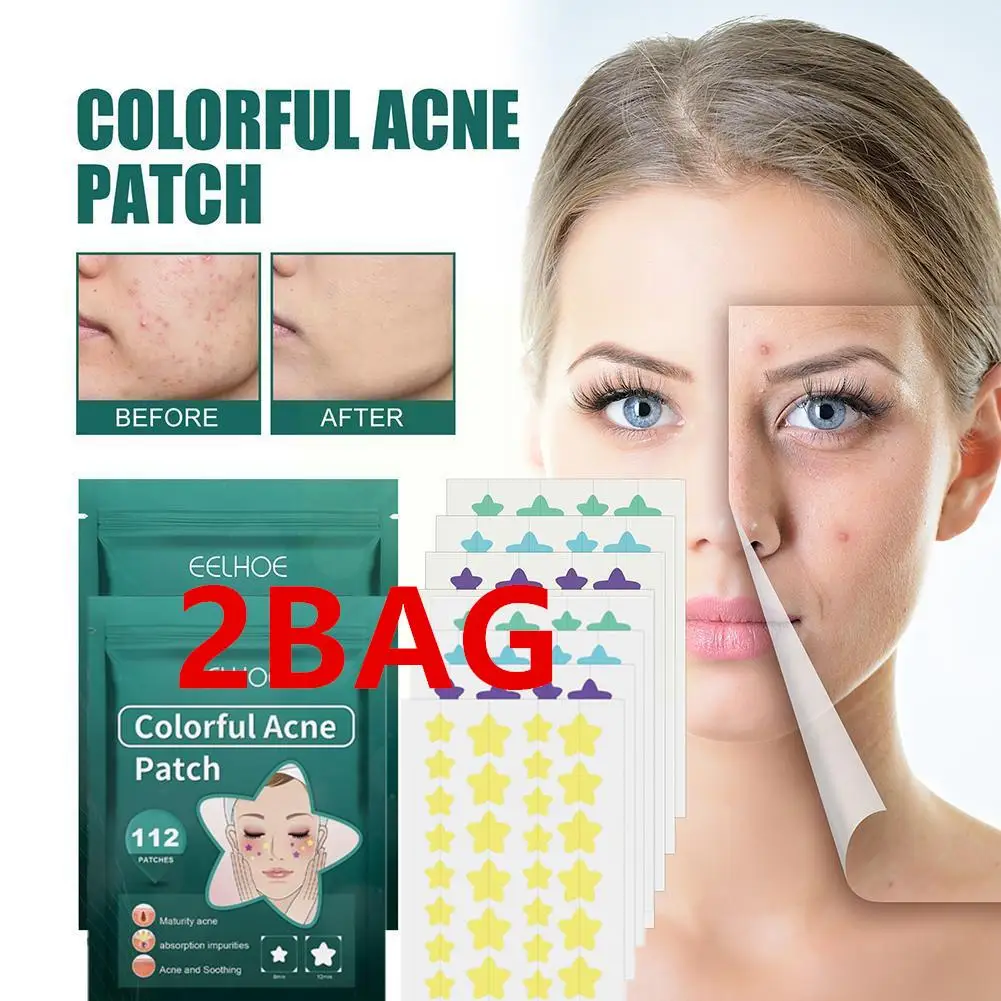 

2Bag Invisible Acne Removal Tool Concealer Star Pimple Patch Acne Coloful Face Originality Makeup Stickers Beauty Skin Care Spot