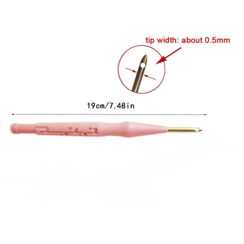 Sewing Tools Weaving Tools Embroidery Random Color Kit Punch Needle Stitching Tool Magic Embroidery Needle Pen Weaving Tool Knitting Sewing Tools for DIY
