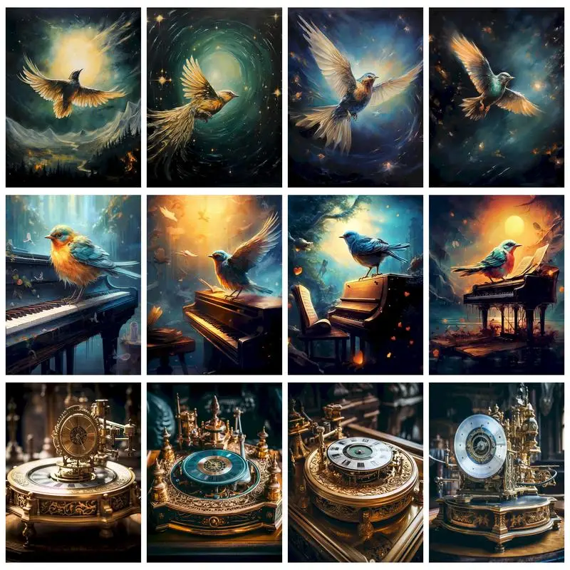 

RUOPOTY 5d Diamond Painting Bird Full Square/Round Home Decor Embroidery Animal Wall Home Decor