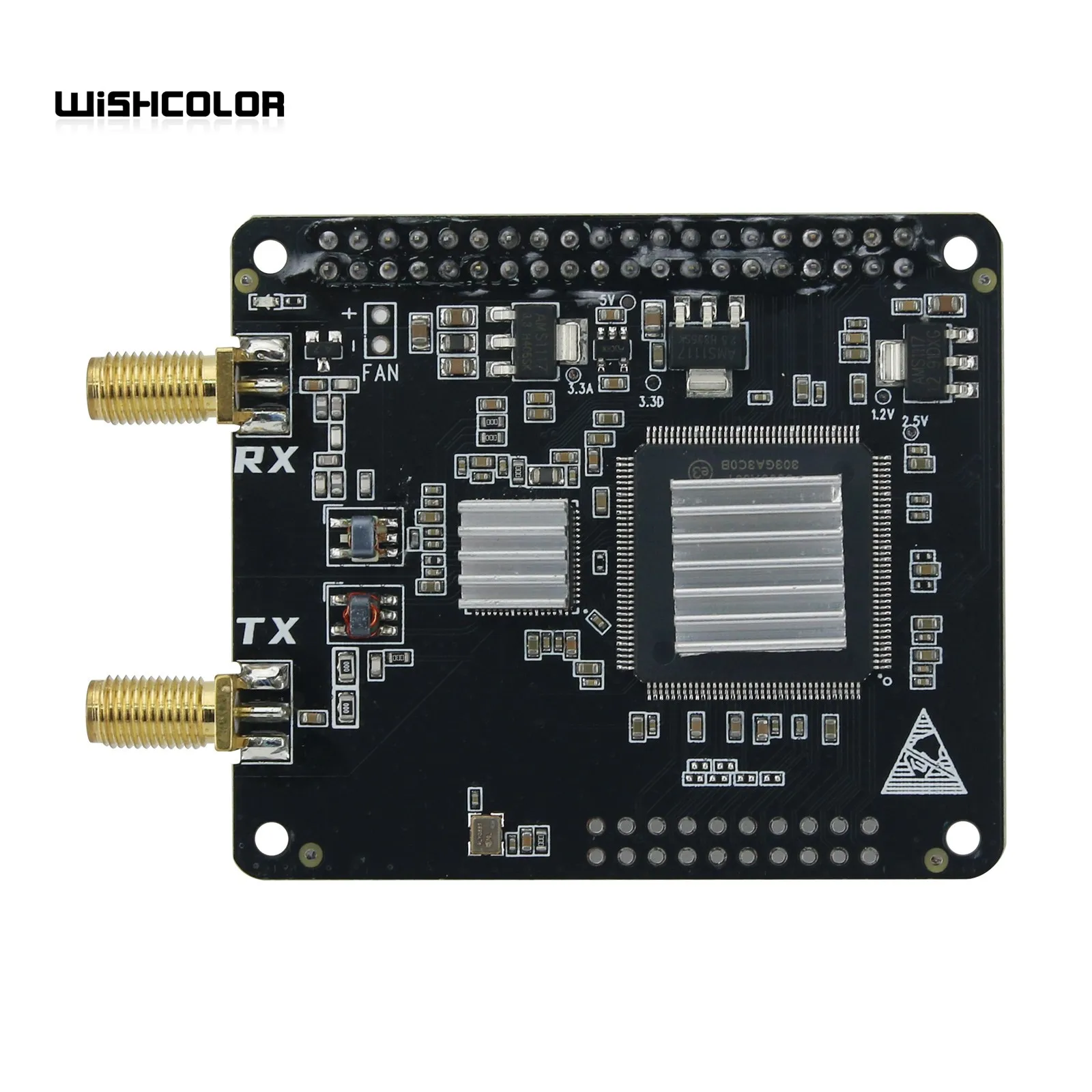 Hamgeek Radioberry V2.0 SDR 라디오 카드 AD9866+10CL016 소프트웨어 정의 라디오 모듈 DIY for Raspberry Pi 4B