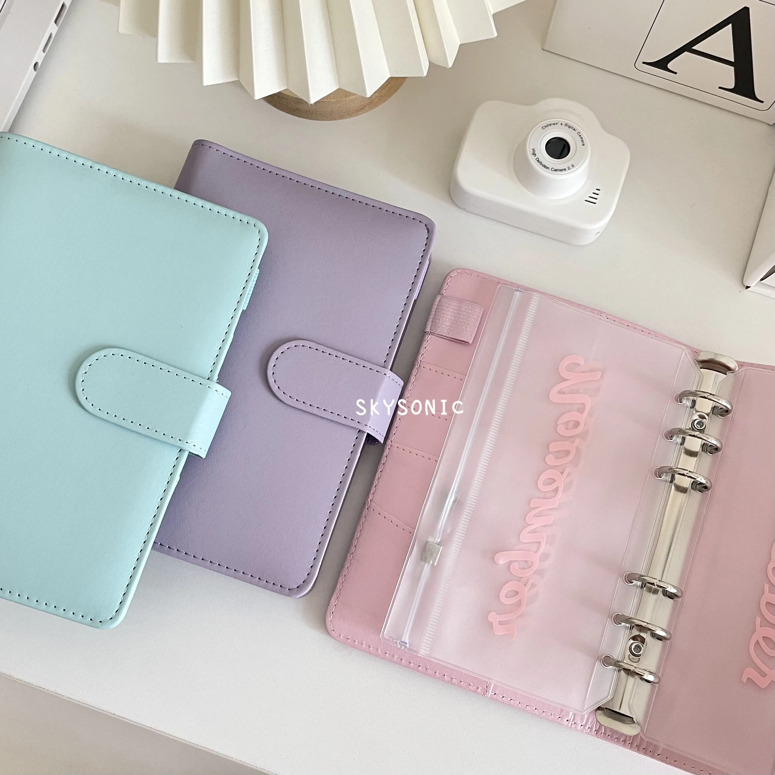Skysonic-bolsa de Armazenamento com Zíper Dinheiro Orçamento Envelope Binder Recibo de Bilhete Bolsa de Armazenamento Wealth Management Gift Grupo Design a6