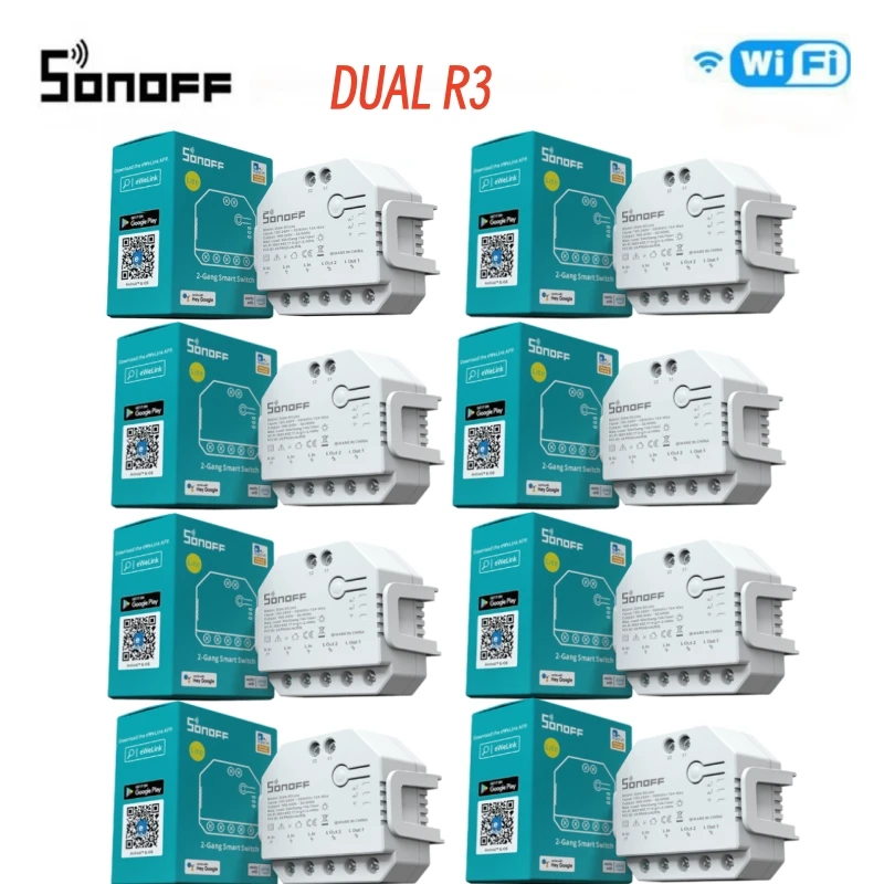 

Переключатель для штор SONOFF DUALR3 Dual R3 Lite с поддержкой Wi-Fi