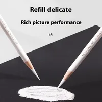 4mm Artist Black White Charcoal Pencil for Sketch Carbon Pen Drawing Sketching Shading Art Tools Office School Supplies Pencils 5