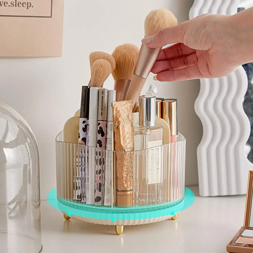 

Jewelry Container Versatile 360° Rotating Makeup Brush Holder Organize Jewelry Accessories with Style Convenience Neat Orderly