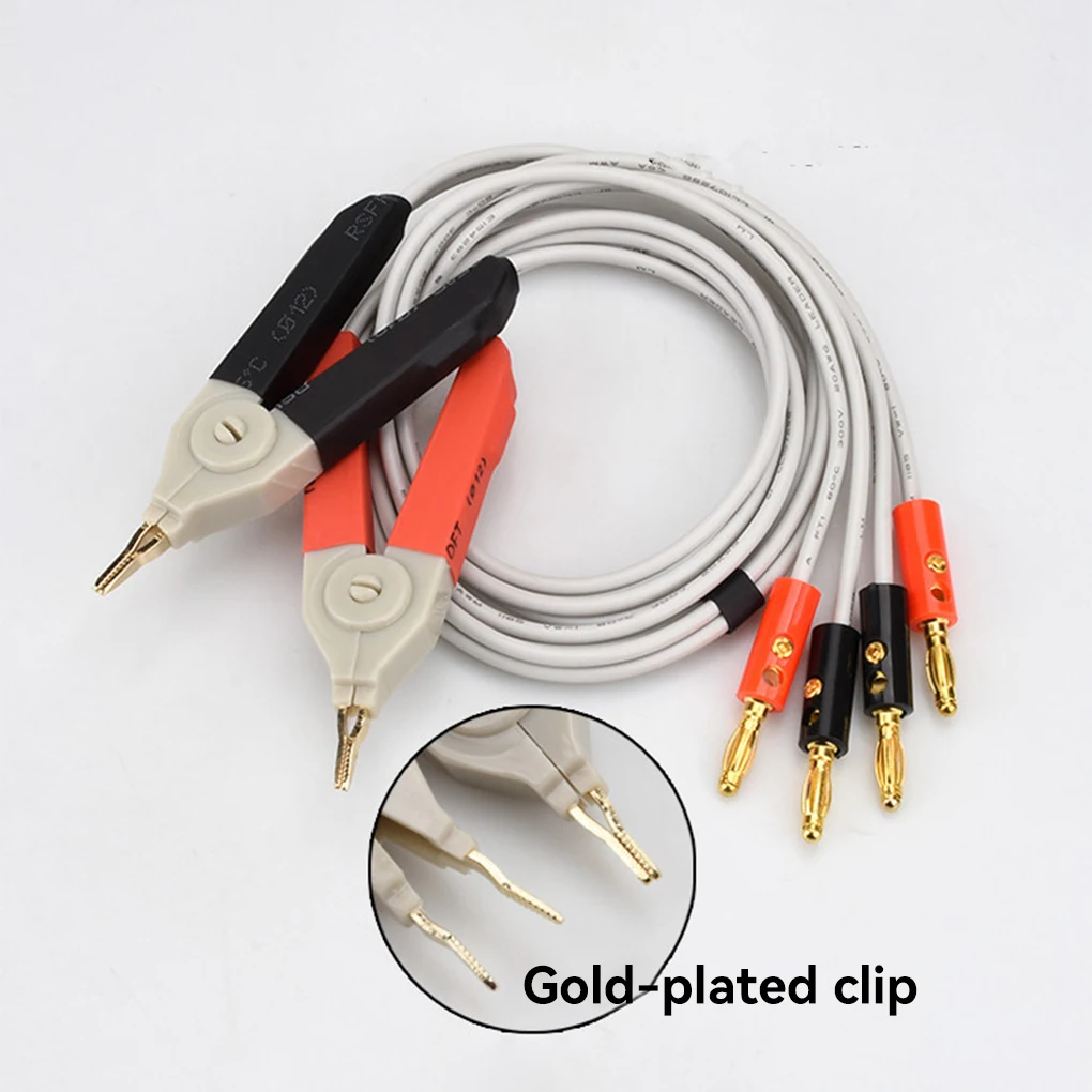 

Multimeter Banana Plug Test Cable Voltmeter Portable Testing Line with Clip Probe Wire Electrician Tool Measuring Device