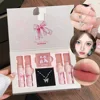 Art Value Butterfly Dance Color Box Four Lip Glaze Blush Set Necklace Lip Mud Blush Set 1
