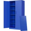 Metal Garage Storage Cabinets with Lock Door and Adjustable Shelves, Steel Tool Cabinets for Home,Warehouse Organisieren (Blue) 1