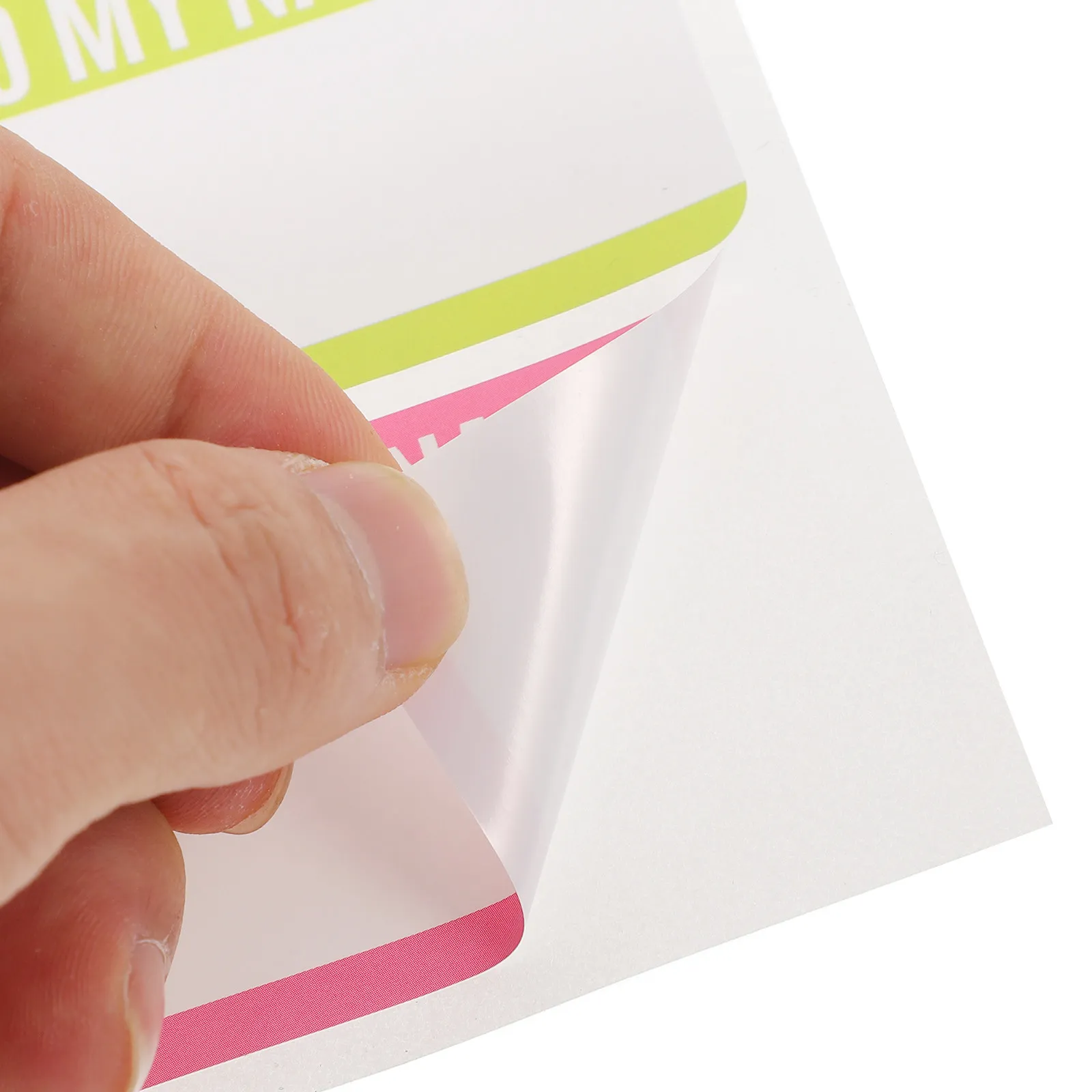 10장 다채로운 색상의 분류 태그 스티커, 빈 이름표, 비닐 소재, 부드러운 필기감, 쉽게 떼어 붙이는 무잔류 다용도 스티커