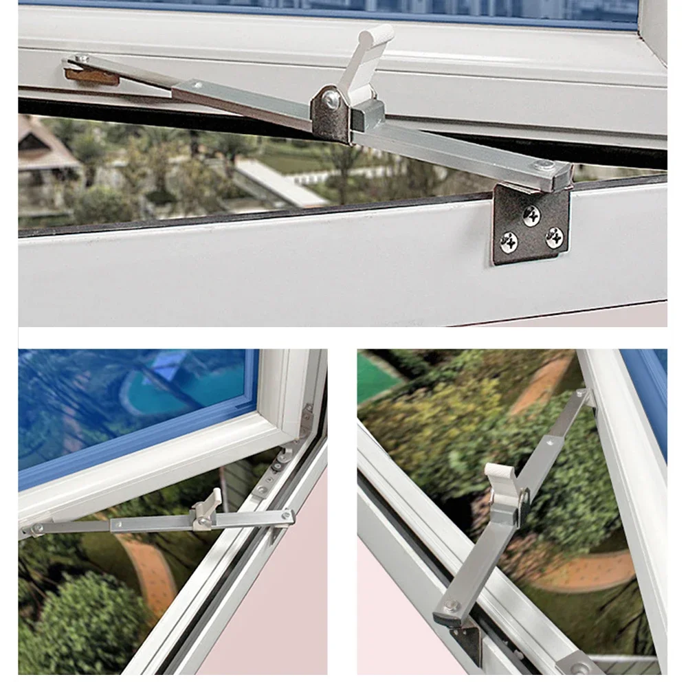 Restrictor Accessories Telescopic Window Support Tools Gusset Fixed Angle Controller Security Wind Brace Limiter Stainless Steel