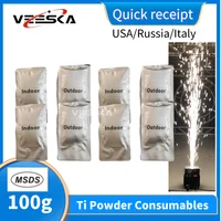 1-100Bags Ti Powder for Cold Spark For Wedding Party Machine Dust Certification For Stage Light Party Spark Machine 1