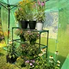 Greenhouse Shelving Staging Double 4 Tier, Outdoor / Indoor Plant Shelves, 5
