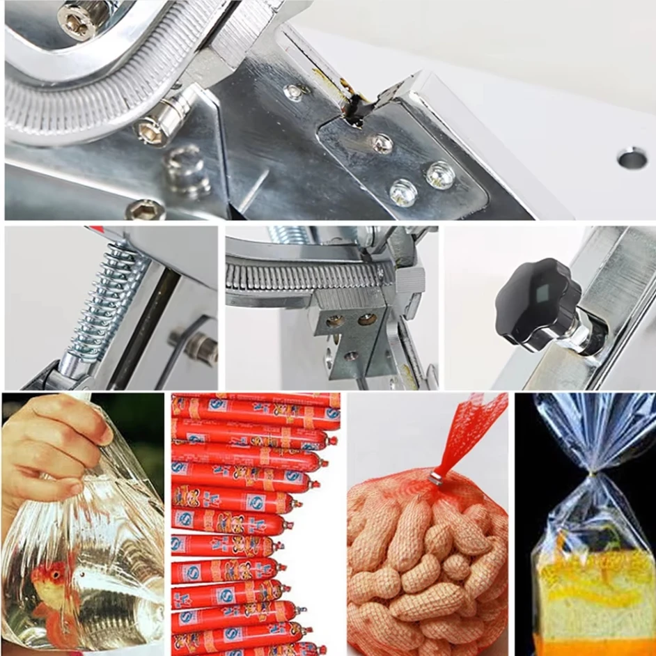 Professional U-Shape Sausage Button Ham Sealing Manual Sausage Casing Clipper Clipping Machine