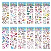 5 Sheets Kids Stickers Puffy Stickers for Children Birthday Christmas New Year Gift for Girl Boy Scrapbooking Cartoon Stickers 2
