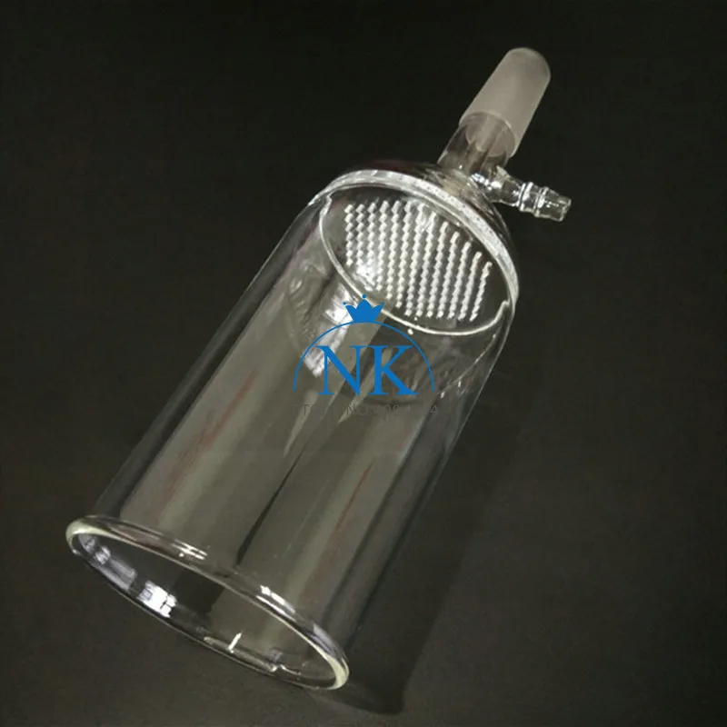 1PCS 35ml/60ml/100ml/150ml/250ml/500ml/1000ml Glass 24# Suction Filter Funnel with Glass Hole Filter Plate Science Lab Tools Lab Glass Supplies Lab Separatory Funnel