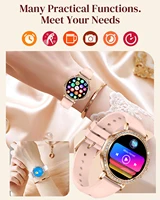 Montre connectée Ultra fine pour femmes, écran d'affichage toujours de l'heure, Bracelet de sport, appel Bluetooth, mode, meilleur cadeau, 2026 2