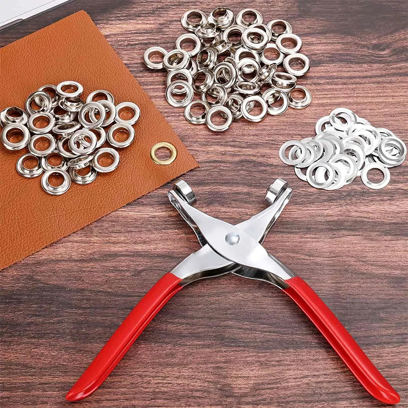 6/12mm150/320/400set Metal Eyelet and Eyelet Punch Die Tool Grommet DIY Manual Tools Kit Leather Craft Clothing Leather Belt Hat eyelet punch tool set eyelet grommet ring eyelet grommet ring kit grommet eyelet kit grommet punch tool grommet tool kit grommet tool eyelet grommet dies