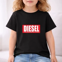 Ensemble T-shirt et bas pour enfants, 2 pièces, noir, pour filles et garçons de 3 à 12 ans, ensemble décontracté pour enfants, imprimé de marque, T-shirt d'été respirant et cool 5