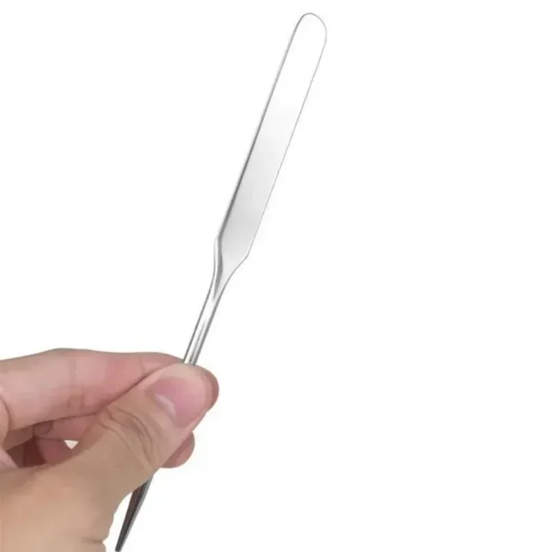 스테인리스 스틸 듀얼 헤드 메이크업 믹싱 스틱 파운데이션 크림 도구 화장품용