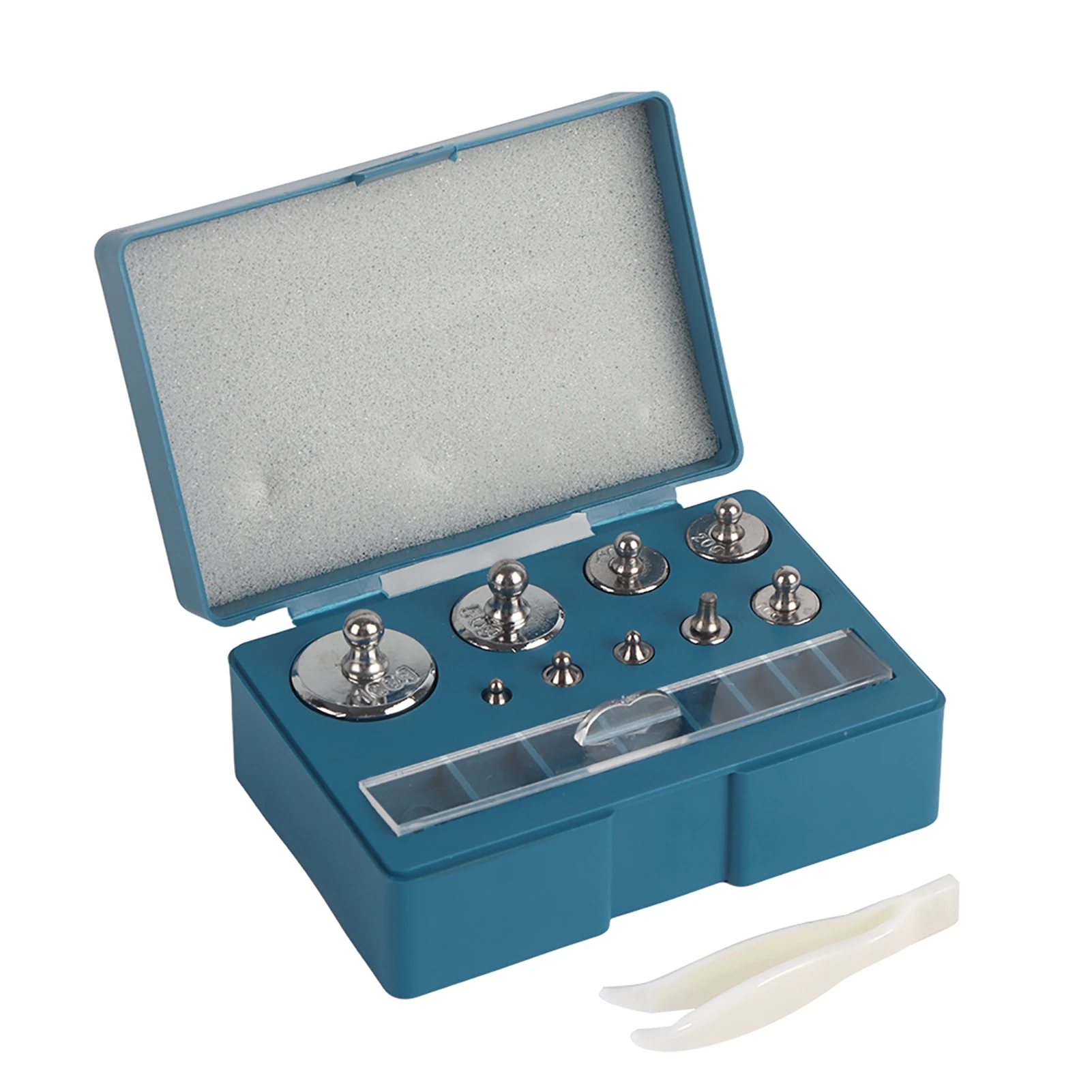 משקל כיוונון 17 יחידות 211.1 גרם 10mg-100 גרם סט משקל כיוונון מדויק סט משקל תכשיטים סט משקל כיוונון