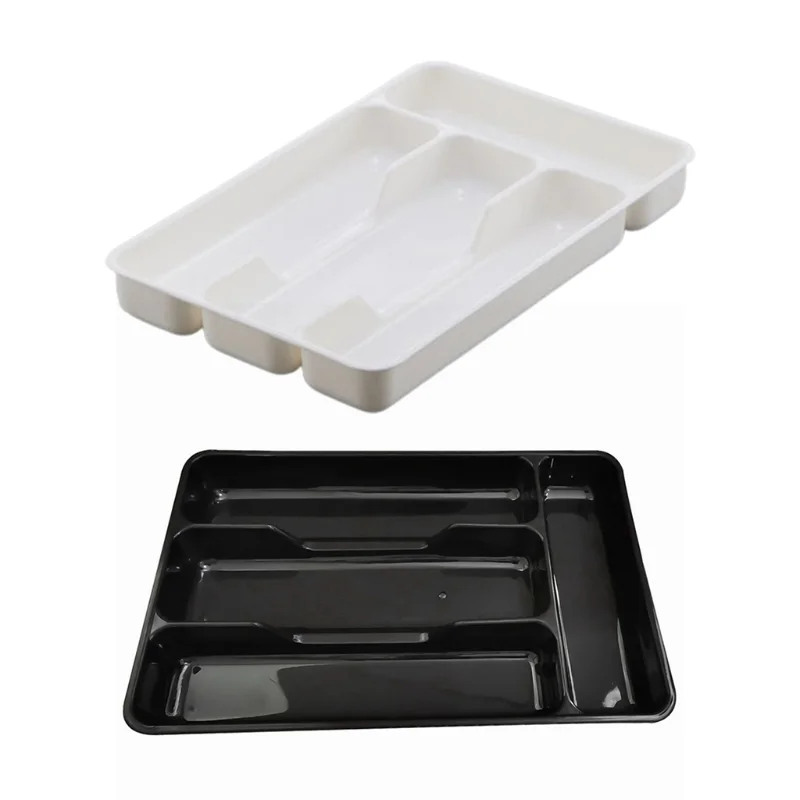 Cajón de cocina retráctil, bandeja de almacenamiento de cubiertos, caja de  clasificación de escritorio, organizador de despensa, cuchillo, tenedor