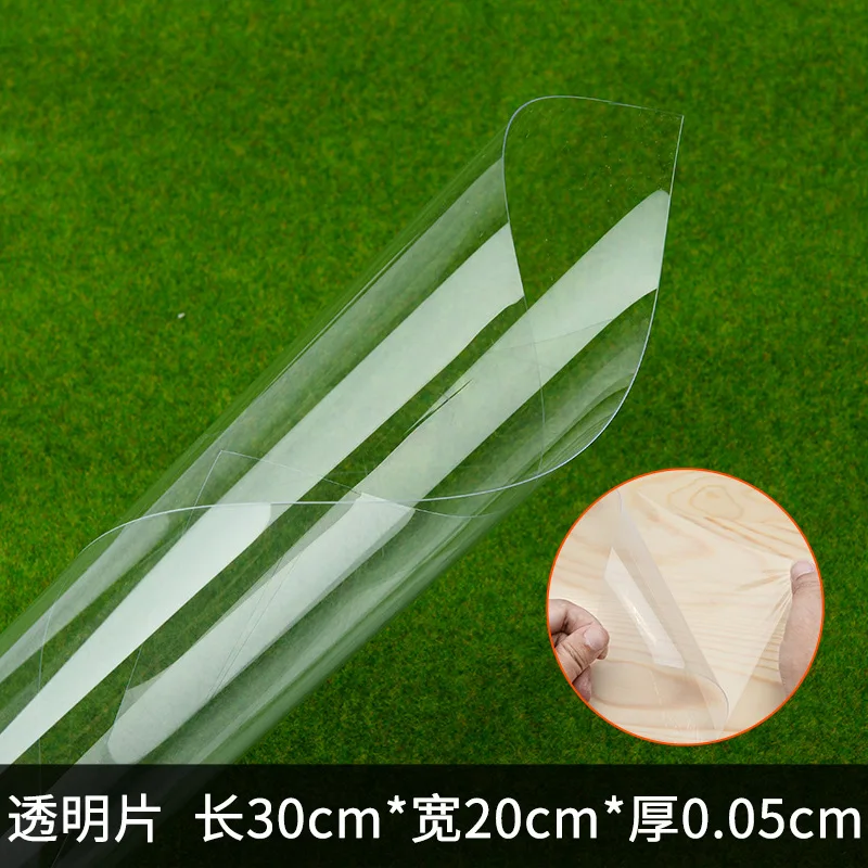 Miniatures Building Sand Table Material, Red, Blue, Green PVC Transparent Sheet Frosted Sheet DIY Color Plastic Sheet 5