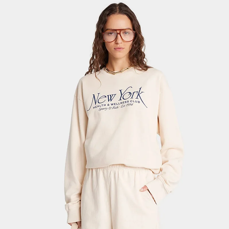 New Winter North American Niche Sporty&Rich Classic Letter Print Women's Pullover Hoodie Oversized Men's Sweatshirt Hoodie 4