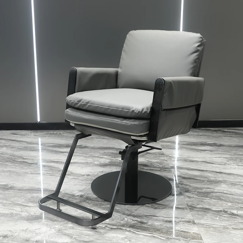 Hairdresser Facial Barber Chairs Professional Reclining Chair Manicure Comfortable Makeup Metal Silla De Barbero Salon Furniture cosmetic barber chairs comfortable esthetician hairdresser beauty chair facial reclining sillas de barberia modern furniture