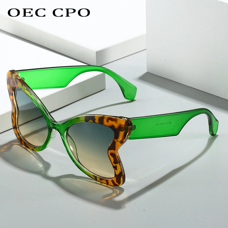 Fashion Butterfly Women Sunglasses Oversized Unique Heart Shaped