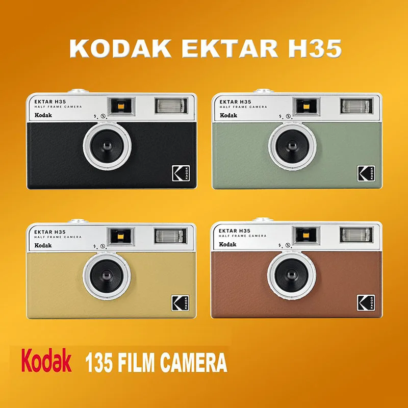 Kodak Ektar H35/H35N Fotocamera A Mezzo Telaio Fotocamera Con Pellicola Da 35Mm Fotocamera Con Pellicola Riutilizzabile Con Luce Flash E Pellicola Kod