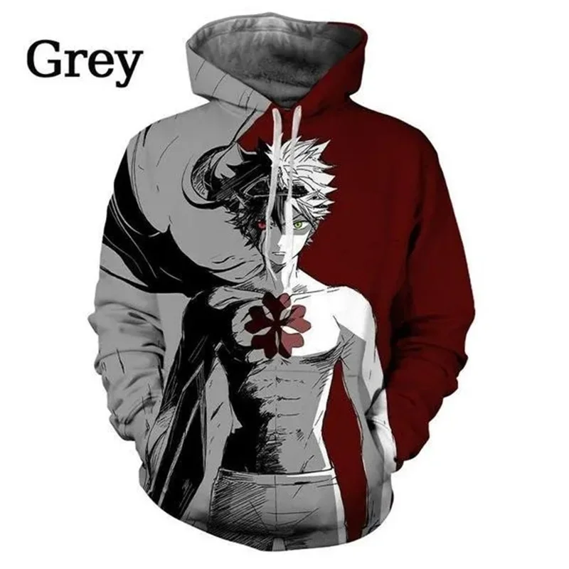 

Black Clover Asta Anime Graphic Hoodie Men 3D Manga Yuno Print Hoodies Womens Clothing Harajuku Fashion Pullovers y2k Tops Hoody