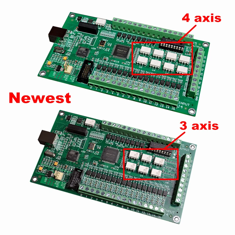 CNC 4 Axis Motion Controller USB Engraving Machine Controller Board 