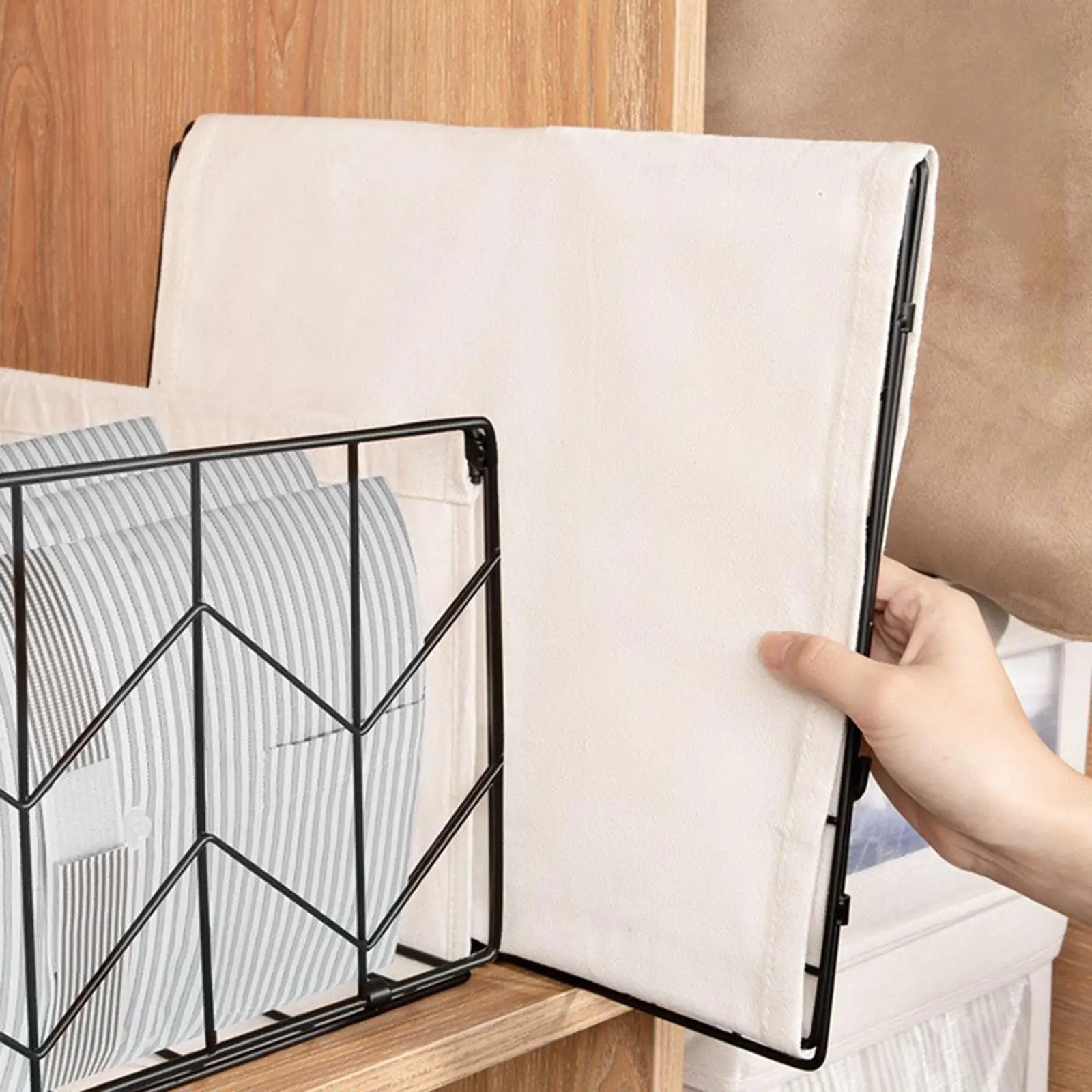 Folding Dirty Clothes Laundry Basket Storage Basket Easy Setup Bathroom Laundry Hamper Container for Home Use Dorm Farmhouse 4