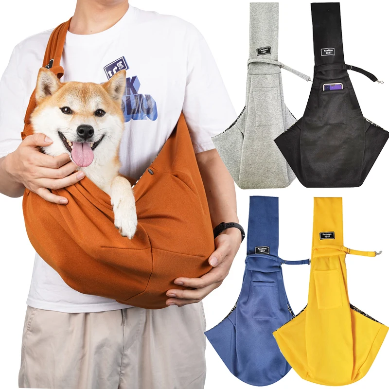 Cotton Comfortable Dog Bag Pet Out Crossbody Shoulder Bag Outdoor Travel Portable One Shoulder Large capacity