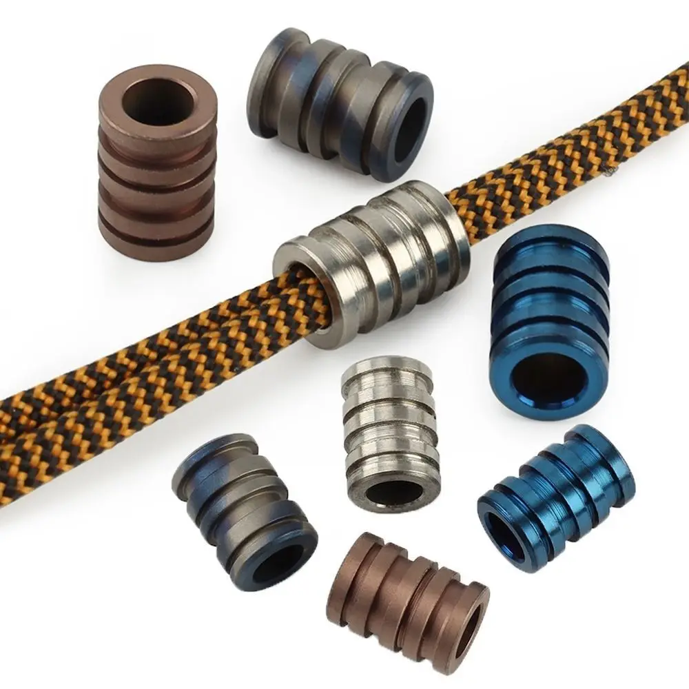 새로운 티타늄 합금 TC4 나이프 비즈 11*13mm 7 스타일 야외 나이프 끈 비즈 캠핑 나이프 가제트 펜던트