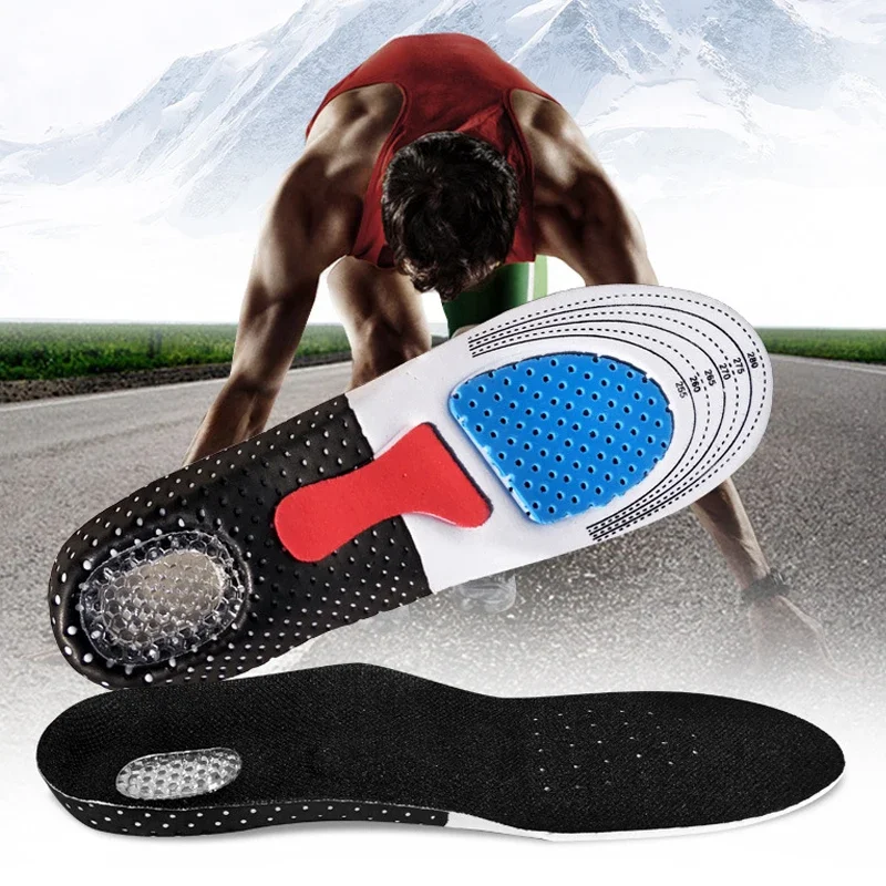 Shoe Insoles Orthopedic Insoles Silicone Cuttable Sport Running For Shoes Men Women