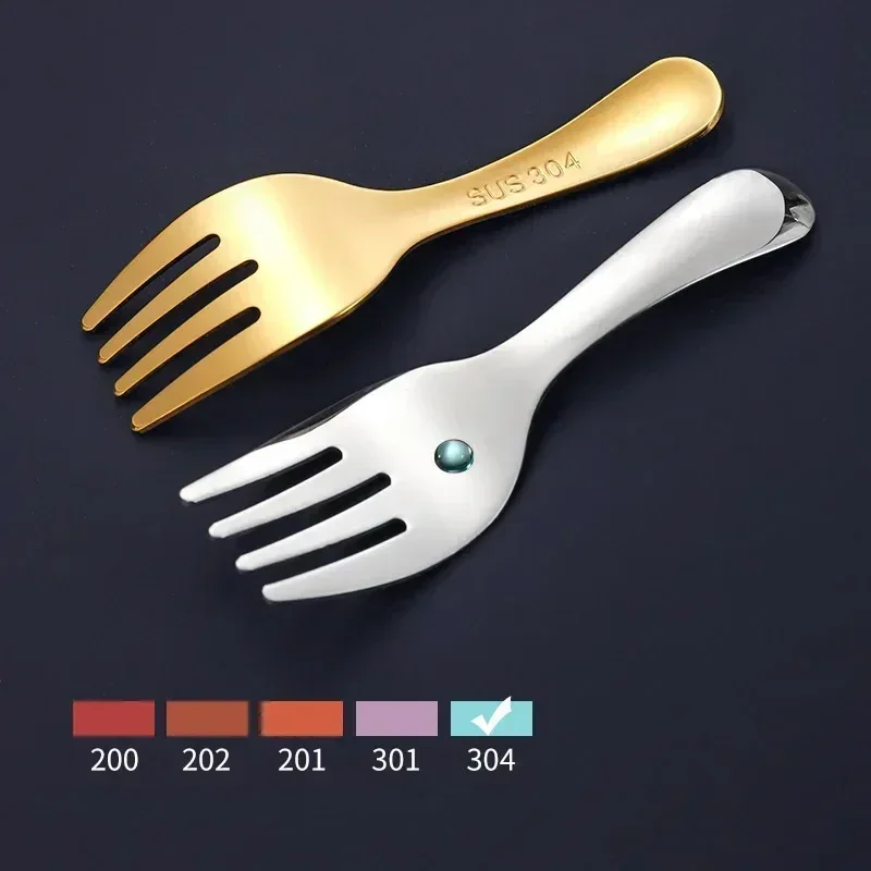Portable Spoon Fork Outdoor Tableware Travelling Camping Stainless Steel Cutlery Set for Hiking Outdoor Camp Cooking Supplies,camping cutlery,portable tableware,portable cutlery